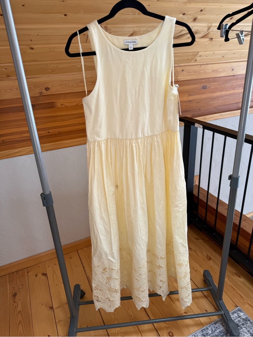 Nordstrom Pale Yellow Maxi Dress